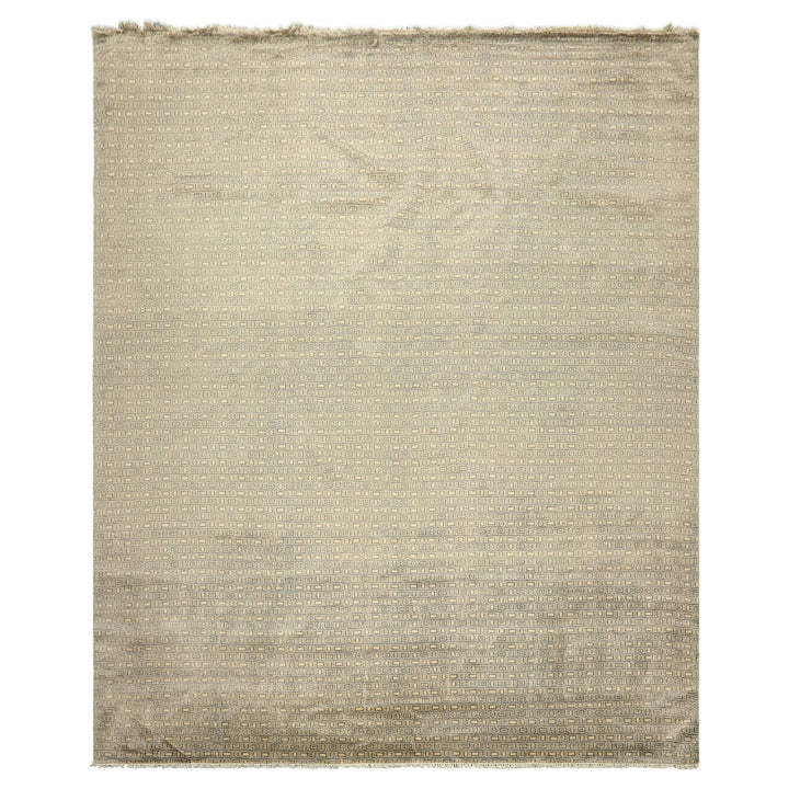 8x10 Moss, Ivory, Color Hand Knotted Bokhara New Zealand Wool Modern &amp; Contemporary Oriental Rug