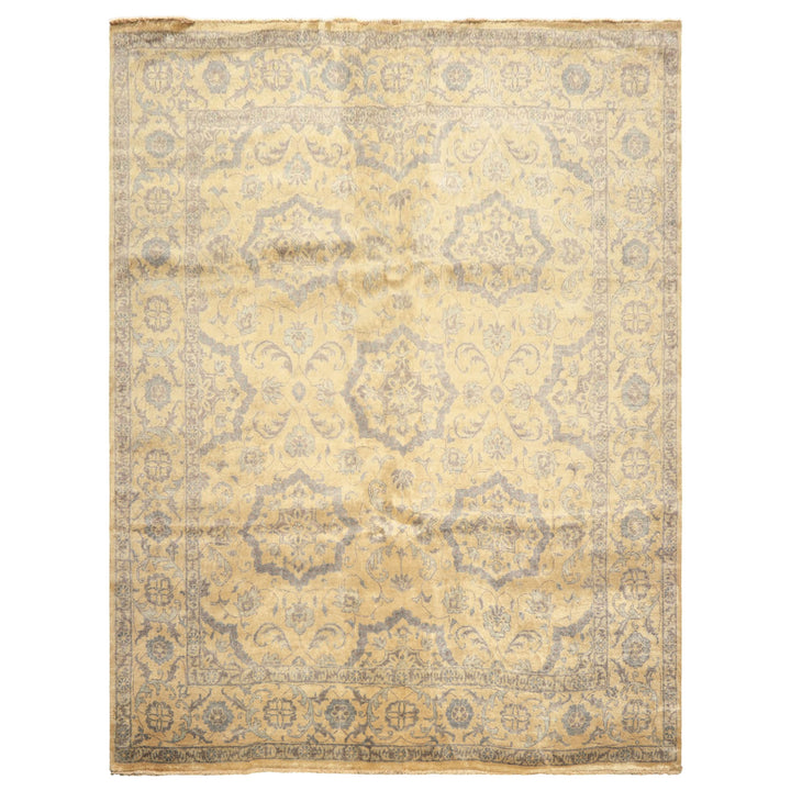 8x10 Moss, Gray, Slate Color Hand Knotted Oushak Wool Transitional Oriental Rug