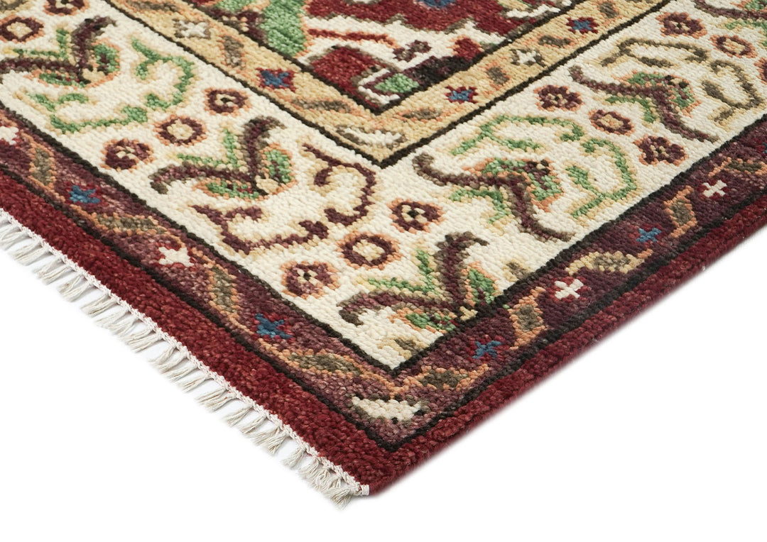 9x12 Rust, Lime, Ivory Color Hand Knotted Oushak Wool  Oriental Rug