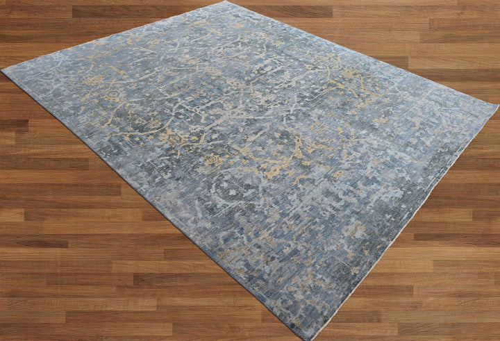 Celeste Rugs Hand Knotted 8x10 Wool Transitional Oushak Oriental Area Rug Gray.