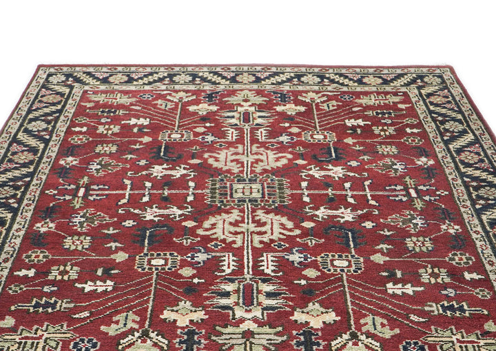 8x10 Rust, Gray, Beige Color Hand Knotted Oushak Wool Traditional Oriental Rug