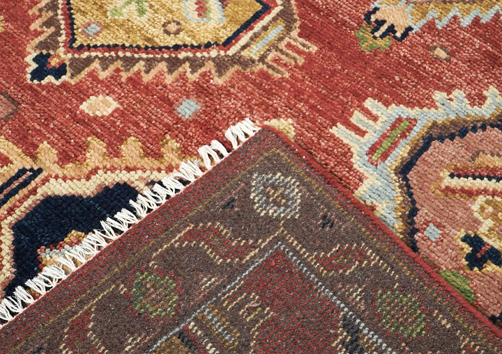 5x8 Rose, Gold, Lime Color Hand Knotted Oushak Wool Arts & Crafts Oriental Rug