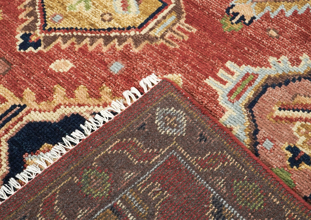 5x8 Rose, Gold, Lime Color Hand Knotted Oushak Wool  Oriental Rug