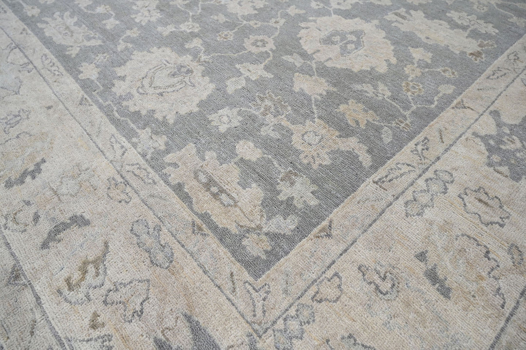Celeste Rugs Hand Knotted Wool Oriental Area Rug Gray Traditional Oushak Multi Sizes.