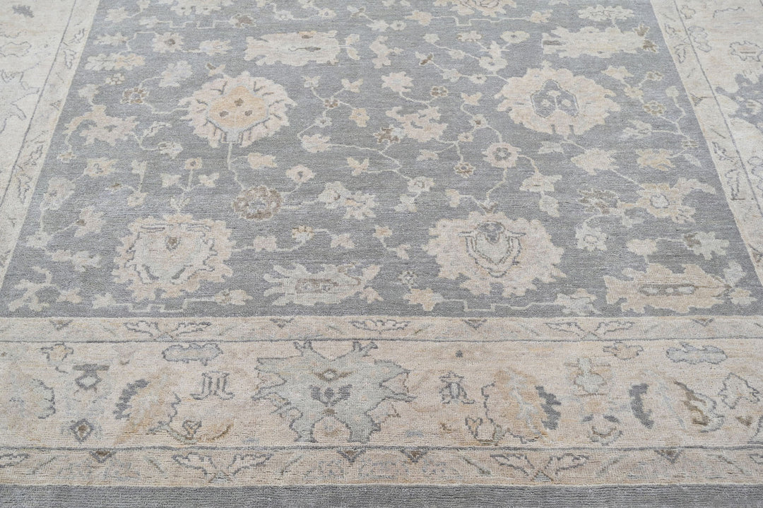 Celeste Rugs Hand Knotted Wool Oriental Area Rug Gray Traditional Oushak Multi Sizes.