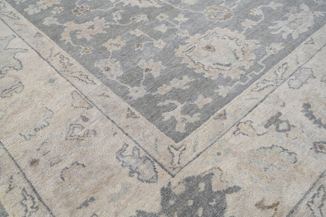 Celeste Rugs Hand Knotted Wool Oriental Area Rug Gray Traditional Oushak Multi Sizes.