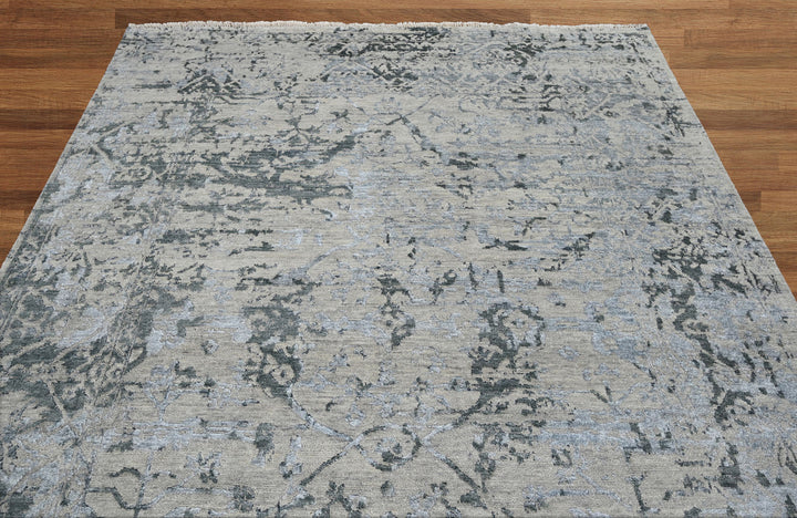 Celeste Rugs Hand Knotted 8x10 Wool Oriental Area Rug Beige Featuring a Turkish Transitional Style.