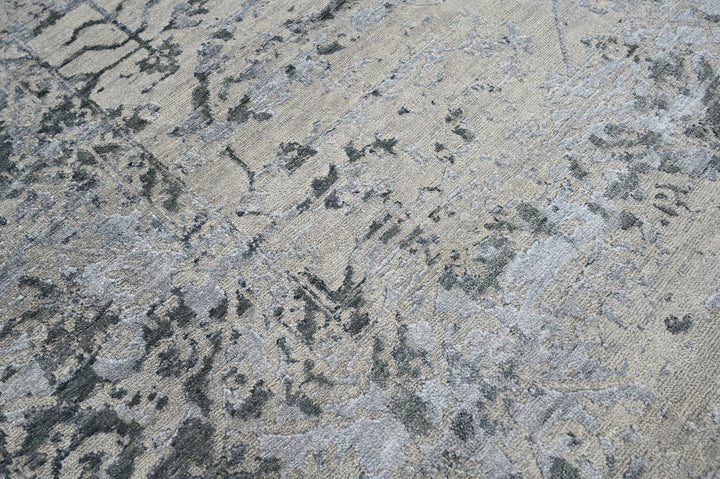 Celeste Rugs Hand Knotted 8x10 Wool Oriental Area Rug Beige Featuring a Turkish Transitional Style.