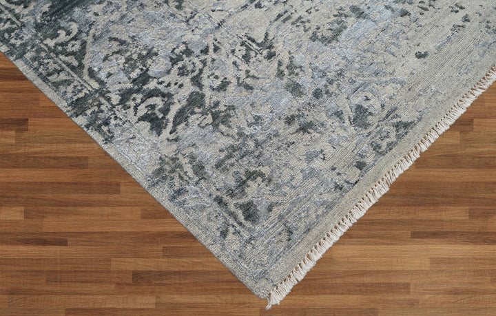 Celeste Rugs Hand Knotted 8x10 Wool Oriental Area Rug Beige Featuring a Turkish Transitional Style.