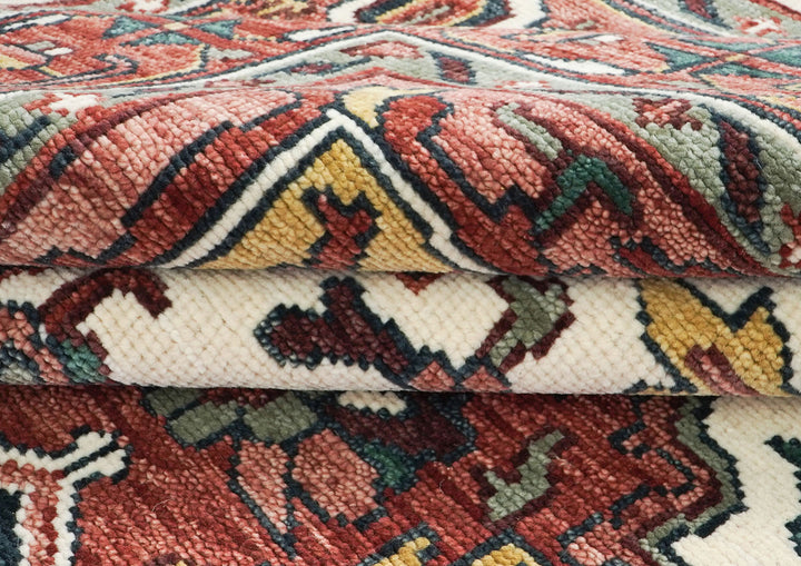 10x14 Rust, Ivory, Gold Color Hand Knotted Oushak Wool  Oriental Rug