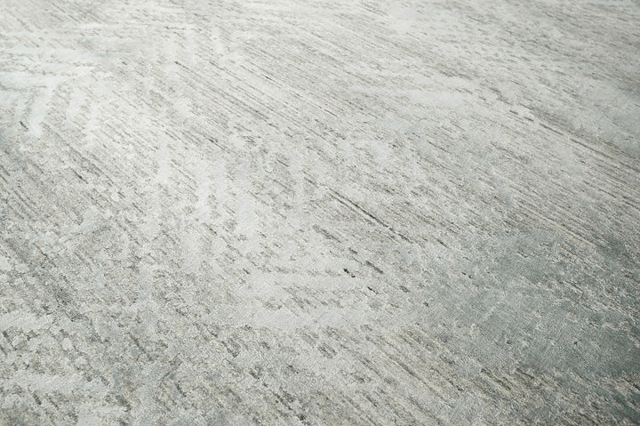 Celeste Rugs Hand Knotted Oushak Modern & Contemporary 100% Wool Oriental Area Rug Celadon Gray 9x12 Size.
