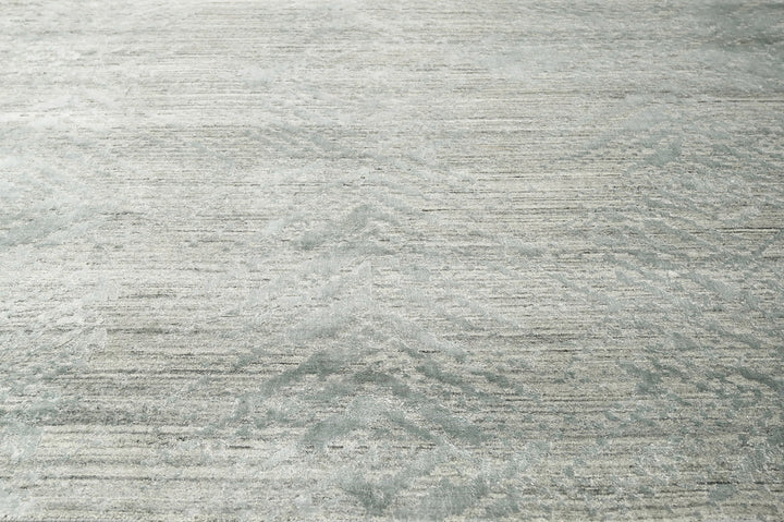 Celeste Rugs Hand Knotted Oushak Modern & Contemporary 100% Wool Oriental Area Rug Celadon Gray 9x12 Size.