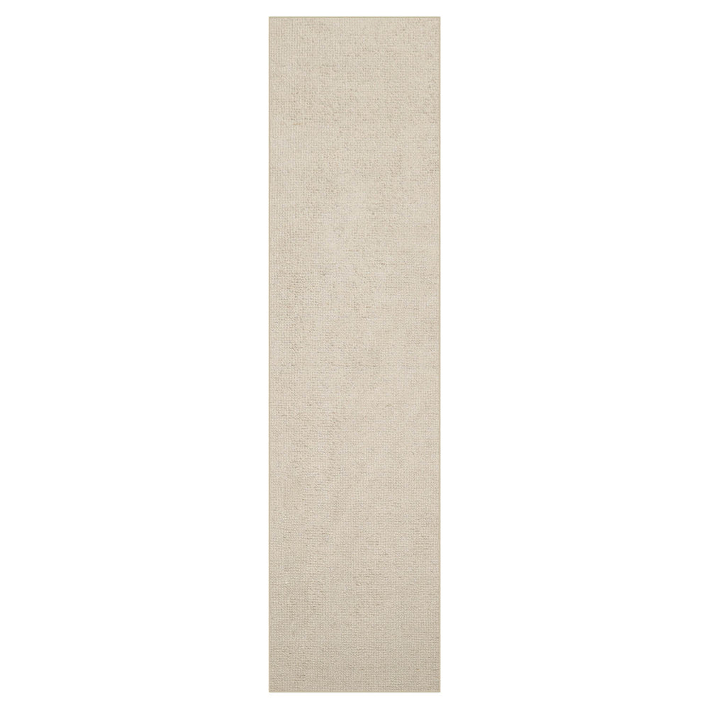 Multi Size Ivory Color Hand Tufted Textured New Zealand Wool Contemporary Oriental Rug