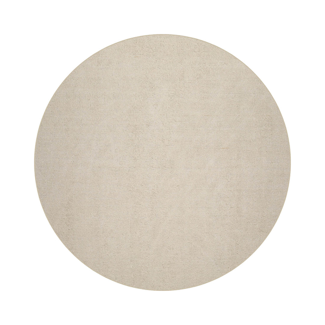 Multi Size Ivory Color Hand Tufted Textured New Zealand Wool Contemporary Oriental Rug