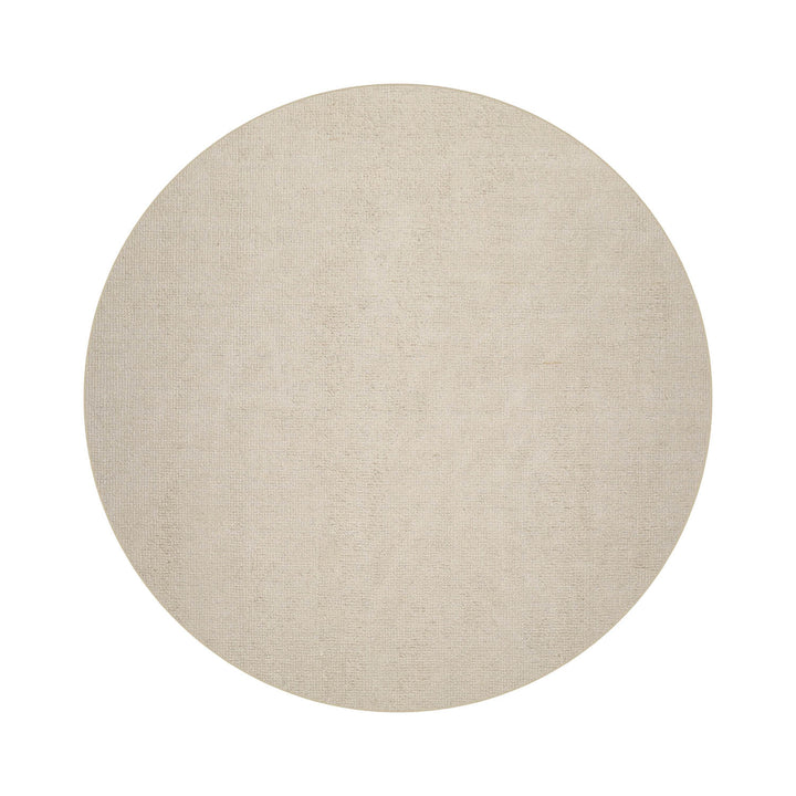 Multi Size Ivory Color Hand Tufted Textured New Zealand Wool Contemporary Oriental Rug