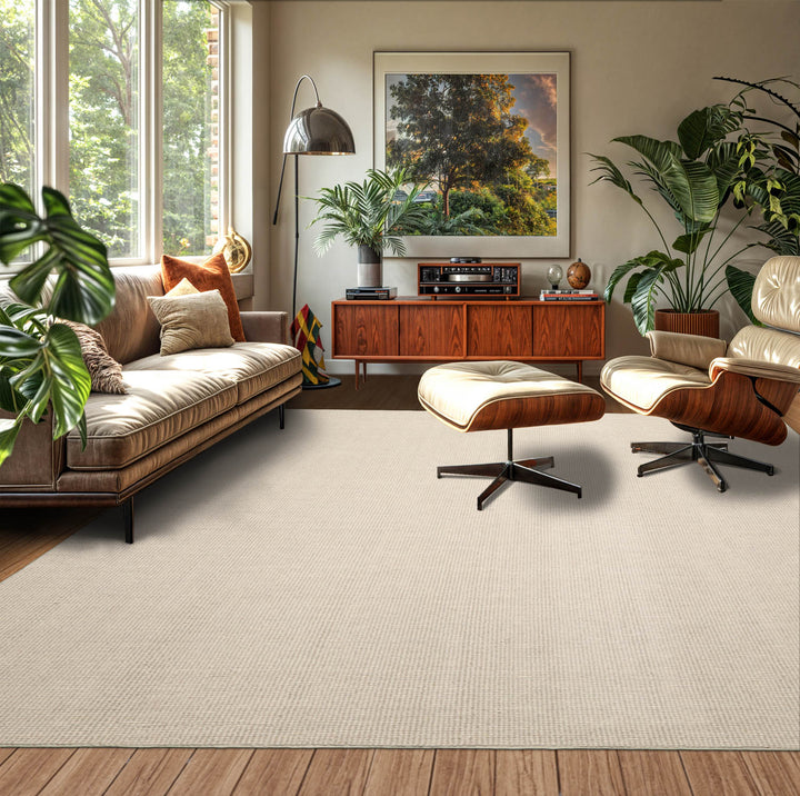 Multi Size Beige Gray Color Hand Tufted Textured New Zealand Wool Contemporary Oriental Rug