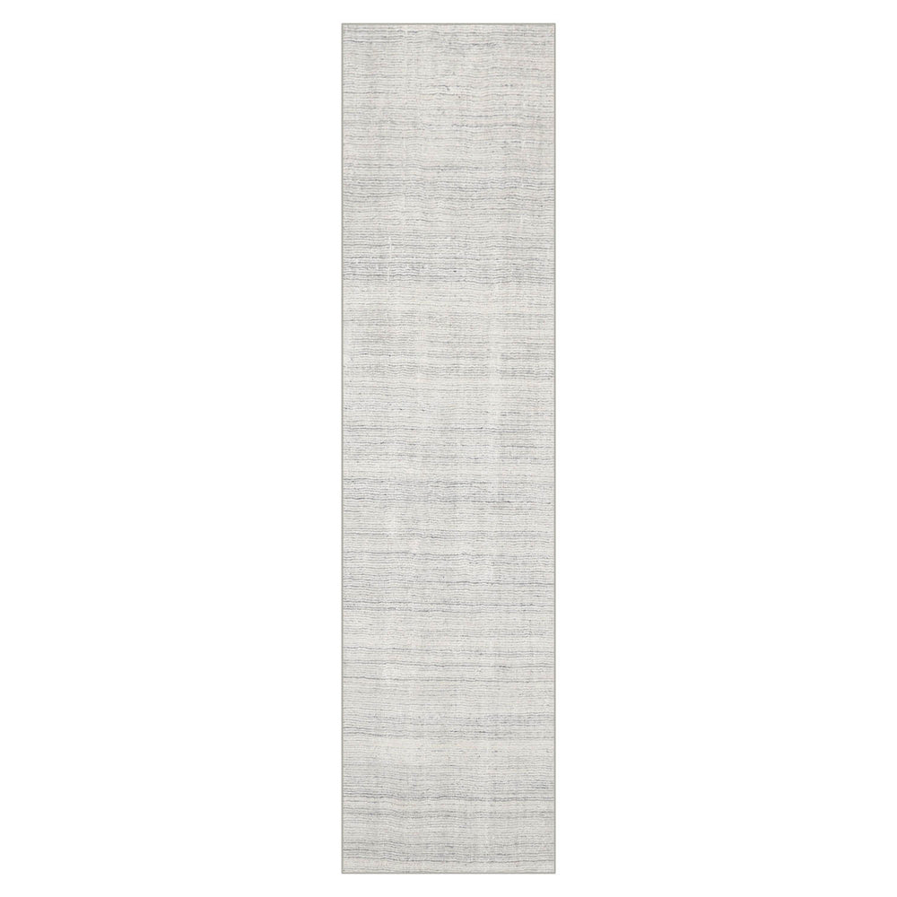 Multi Size Off White Ash Gray Color Hand Tufted Textured New Zealand Wool Contemporary Oriental Rug