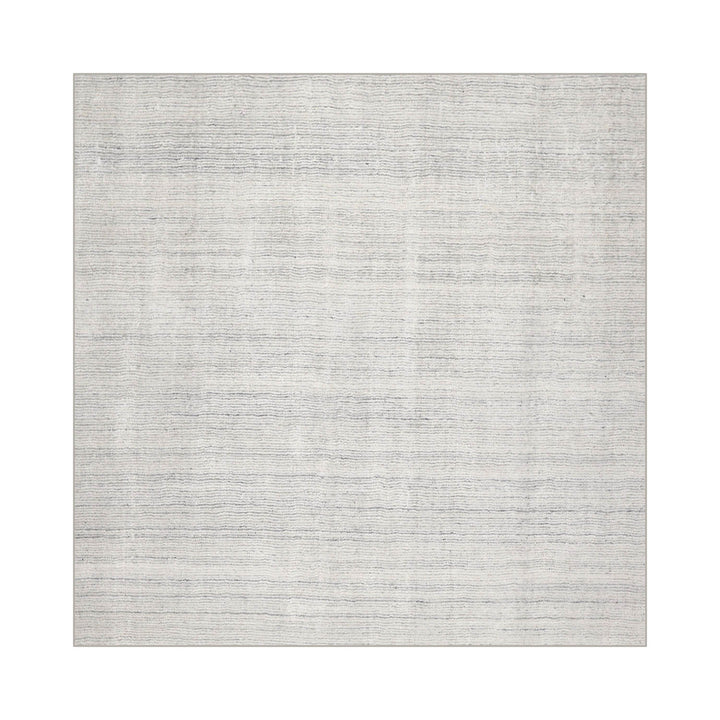 Multi Size Off White Ash Gray Color Hand Tufted Textured New Zealand Wool Contemporary Oriental Rug