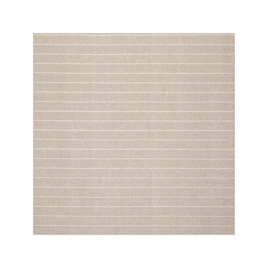 Multi Size Tan Ivory Color Hand Woven Herringbone New Zealand Wool Contemporary Oriental Rug