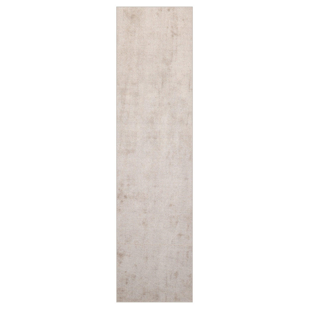 Multi Size Taupe Color Hand Tufted Textured 100% Viscose Contemporary Oriental Rug
