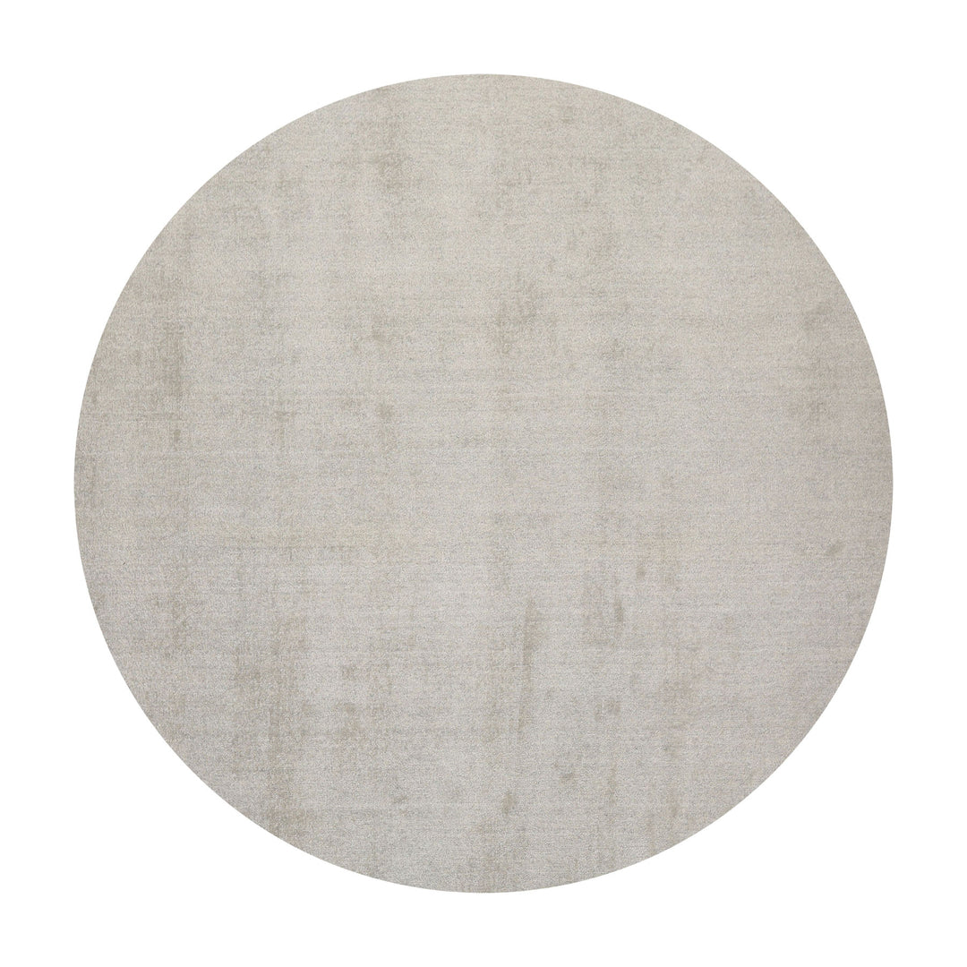 Multi Size Mossy Gray Color Hand Tufted Textured New Zealand Wool Contemporary Oriental Rug