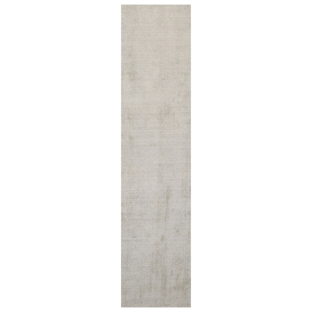Multi Size Mossy Gray Color Hand Tufted Textured New Zealand Wool Contemporary Oriental Rug