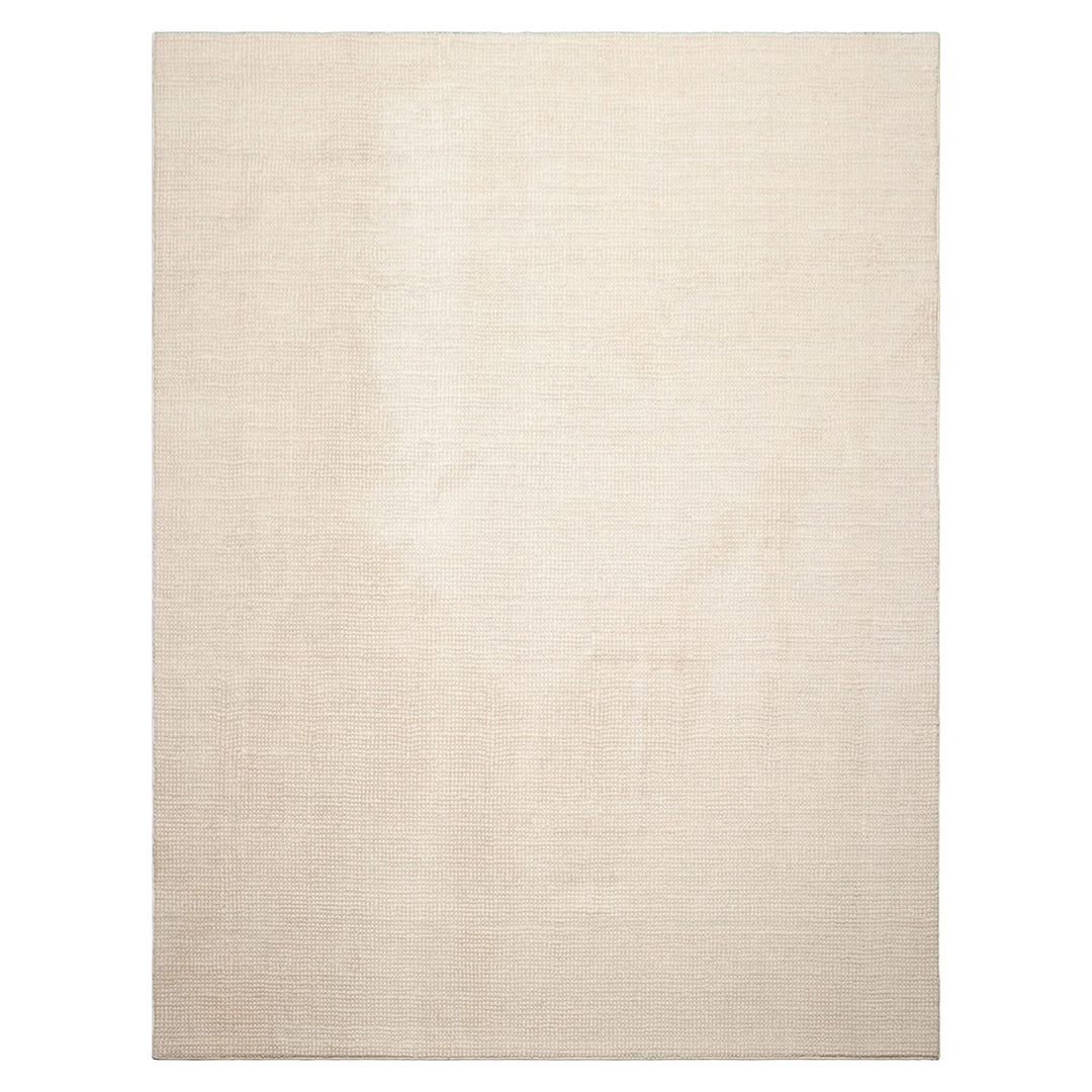 Multi Size Beige Ivory Color Hand Tufted Textured New Zealand Wool Contemporary Oriental Rug
