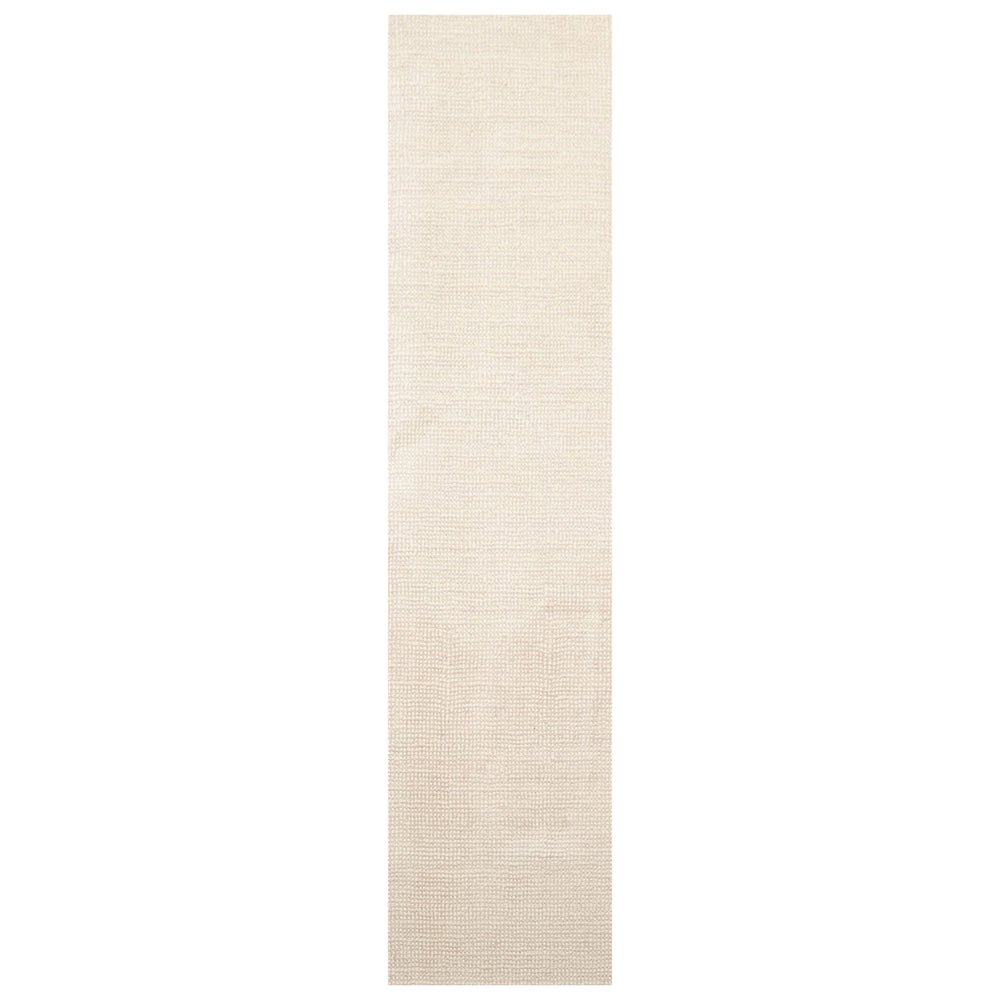 Multi Size Beige Ivory Color Hand Tufted Textured New Zealand Wool Contemporary Oriental Rug