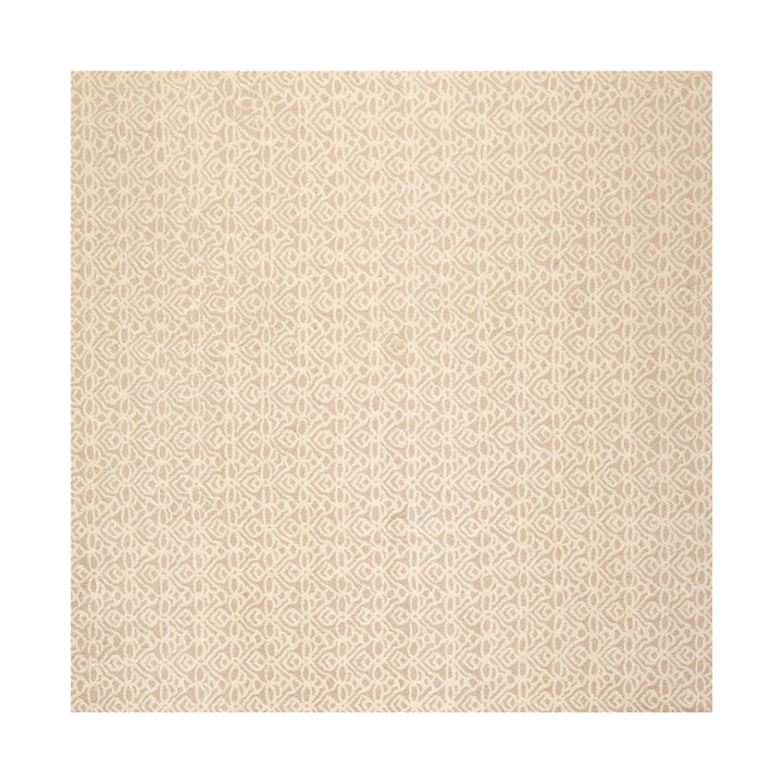 Multi Size Ivory Tan Color Hand Tufted Geometric New Zealand Wool Modern Oriental Rug
