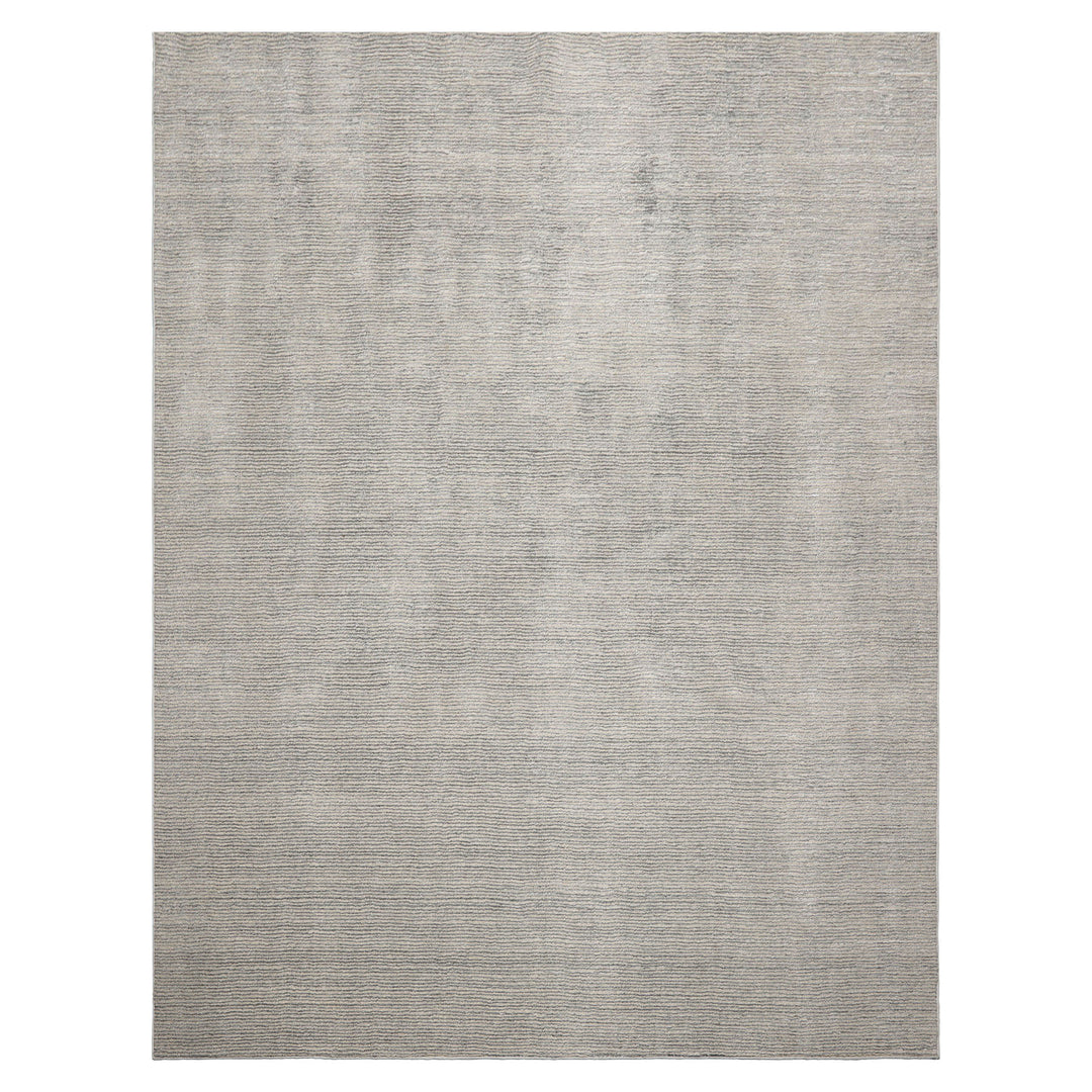 Multi Size Beige Gray Color Hand Tufted Textured New Zealand Wool Contemporary Oriental Rug