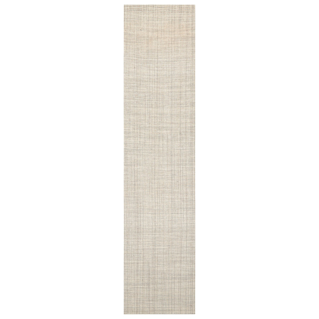 Multi Size Beige Gray Color Hand Woven Textured New Zealand Wool Contemporary Oriental Rug