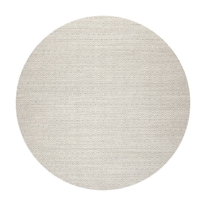 Multi Size Ivory Gray Color Hand Woven Geometric New Zealand Wool Contemporary Oriental Rug