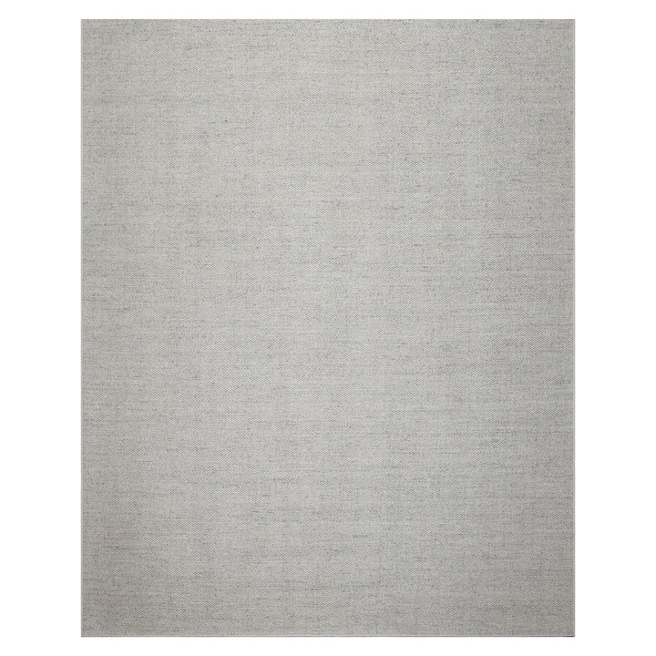 Multi Size Ash Gray Color Hand Woven Textured New Zealand Wool Modern Oriental Rug