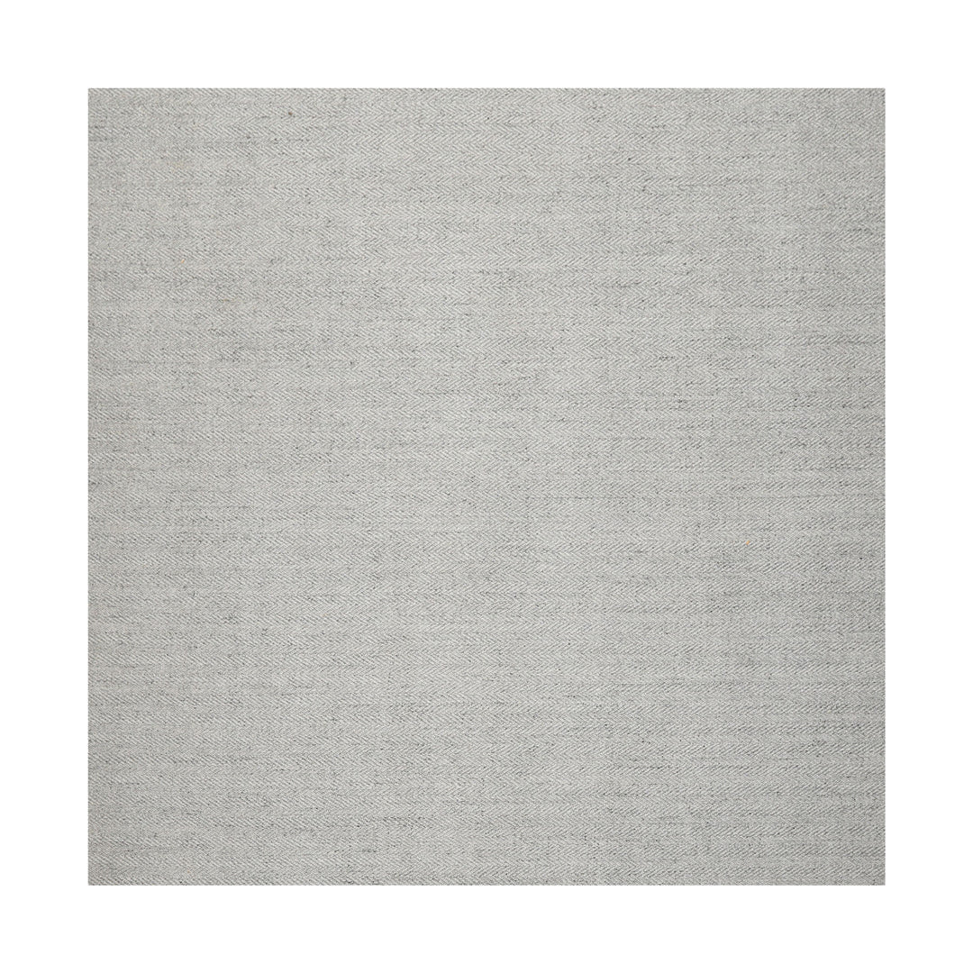 Multi Size Ash Gray Color Hand Woven Textured New Zealand Wool Modern Oriental Rug