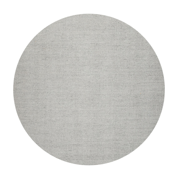 Multi Size Ash Gray Color Hand Woven Textured New Zealand Wool Modern Oriental Rug