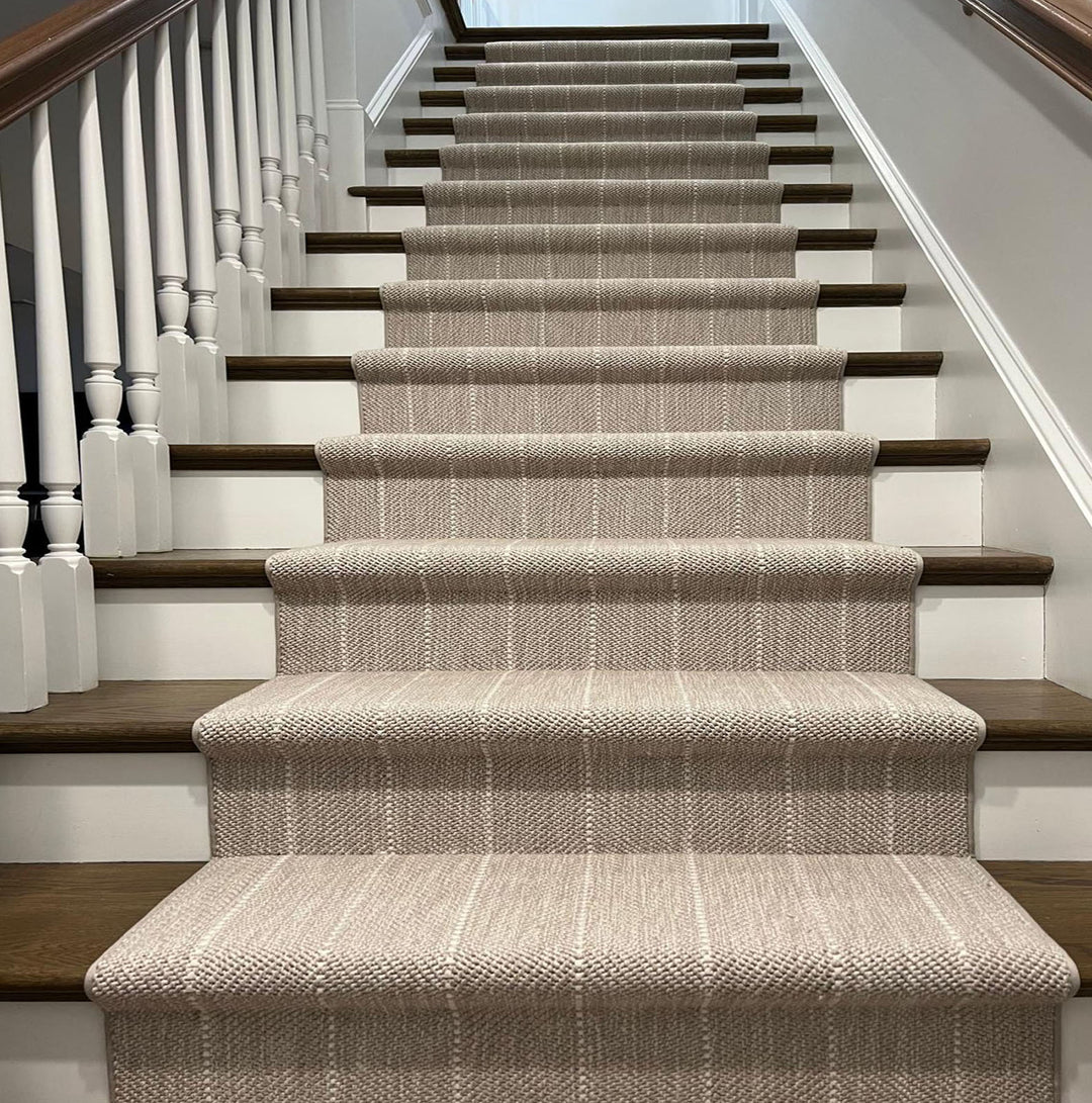 Multi Size Tan Ivory Color Hand Woven Flatweave Wool Contemporary Oriental Rug
