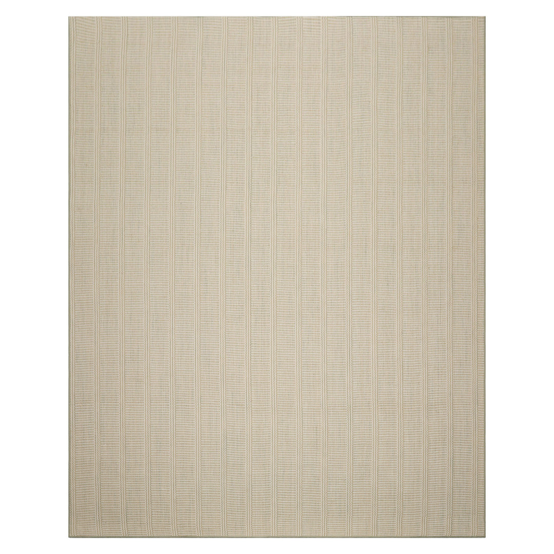 Multi Size Beige Sage Color Hand Loomed Flatweave Wool Modern Oriental Rug