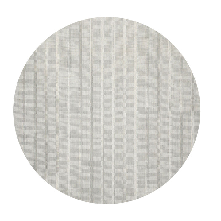 Multi Size Ivory  Light Blue Color Hand Loomed Flatweave Wool Modern Oriental Rug