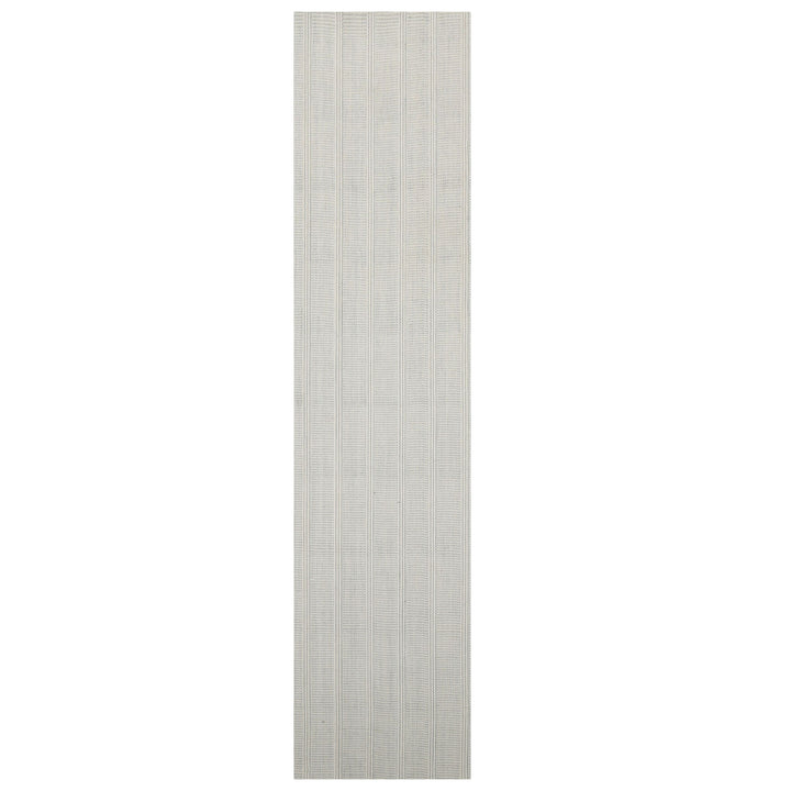 Multi Size Ivory  Light Blue Color Hand Loomed Flatweave Wool Modern Oriental Rug