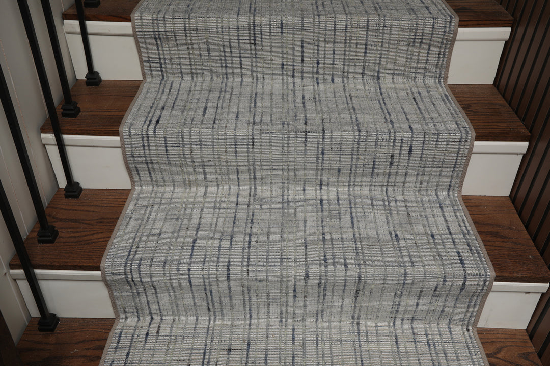 Multi Size Silver Gray Slate Color Hand Woven Flatweave Wool and Polyster Modern Oriental Rug