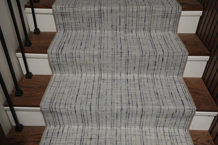 Multi Size Silver Gray Slate Color Hand Woven Flatweave Wool and Polyster Modern Oriental Rug