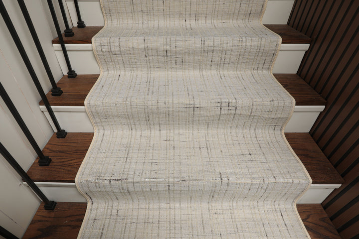 Multi Size Ivory  Gray Beige Color Hand Loomed Flatweave Wool and Polyster Modern Oriental Rug