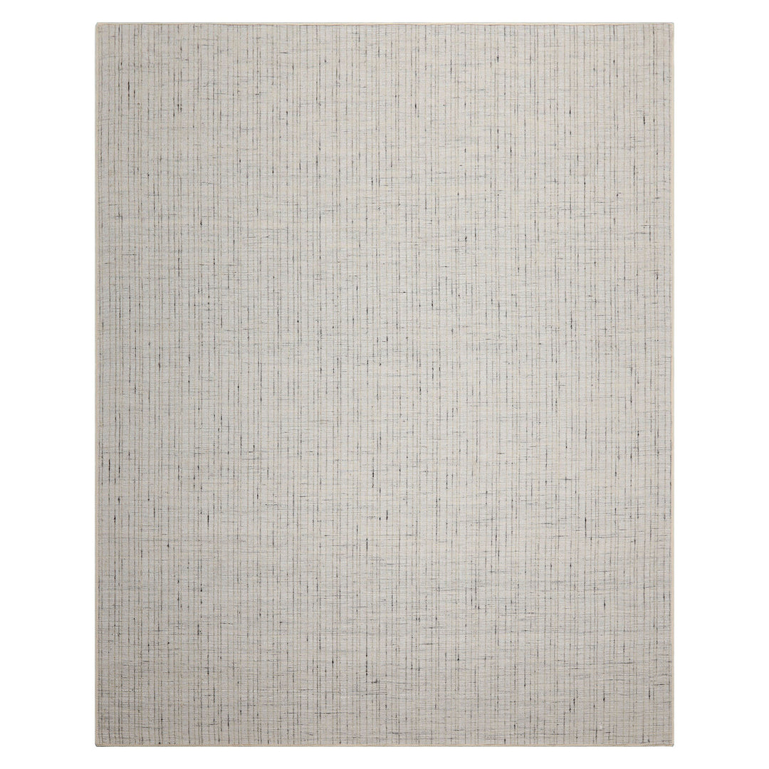 Multi Size Ivory  Gray Beige Color Hand Loomed Flatweave Wool and Polyster Modern Oriental Rug