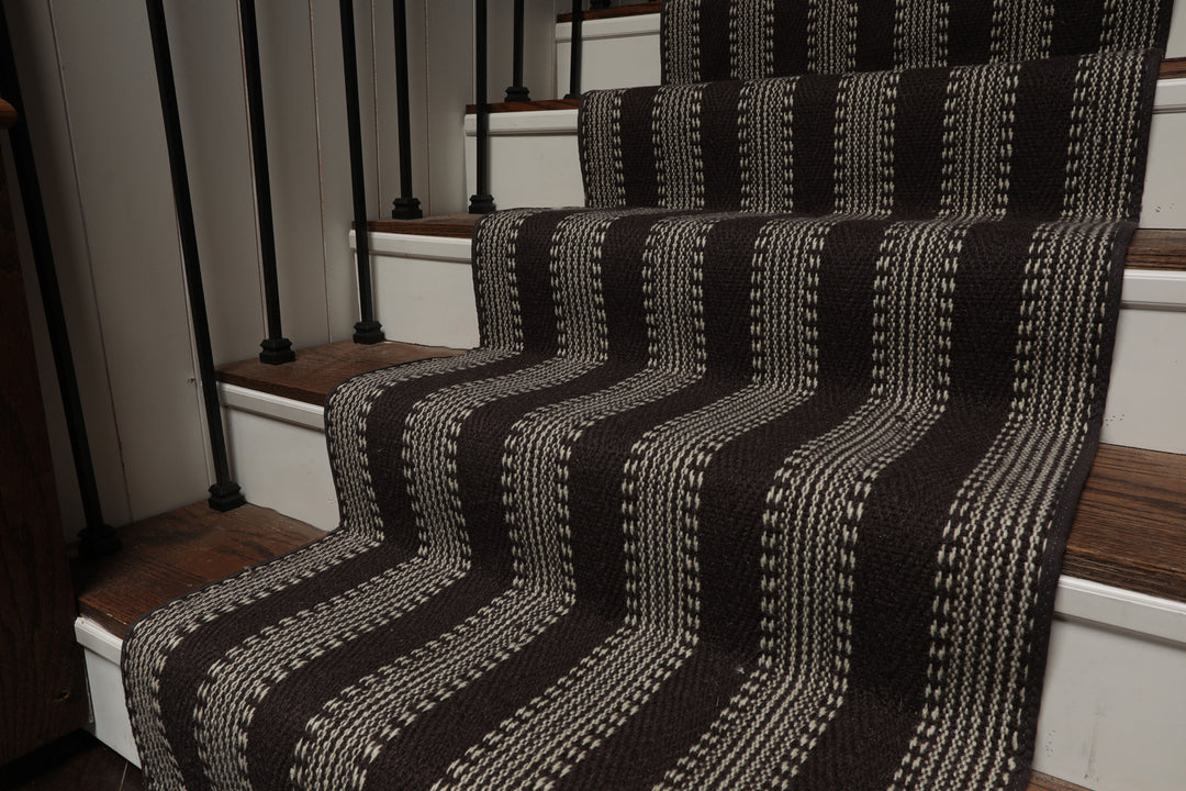 Multi Size Chocolate Ivory Color Hand Woven Flatweave Wool Modern Oriental Rug