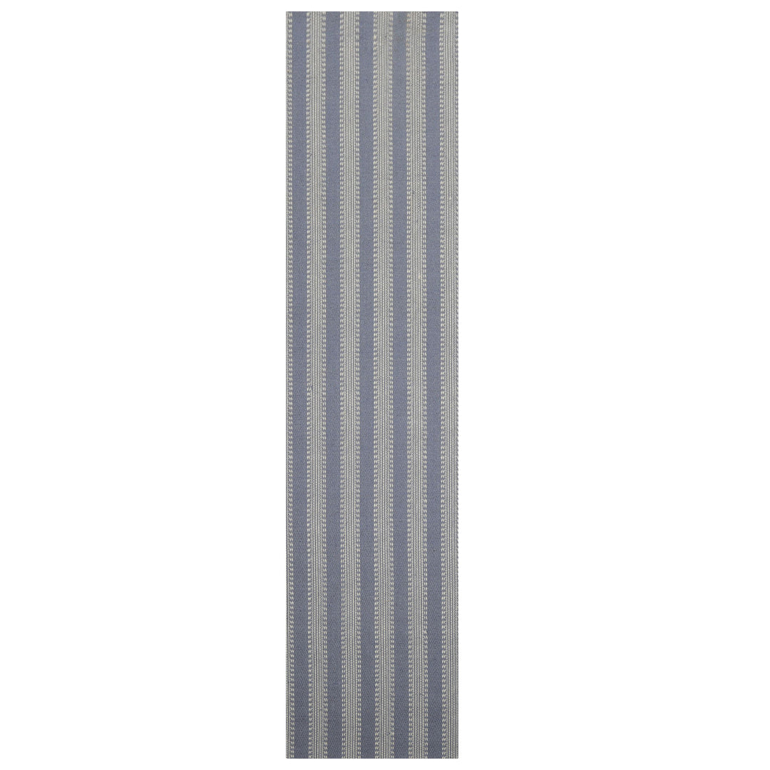 Multi Size Denim Ivory Color Hand Loomed Flatweave Wool Modern Oriental Rug