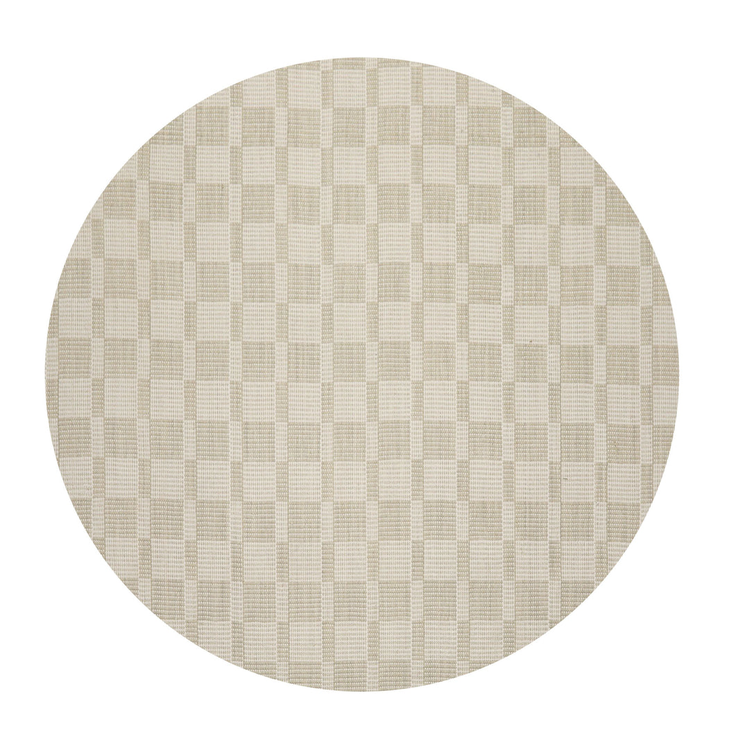 Multi Size Green White Color Hand Loomed Flatweave Wool Modern Oriental Rug
