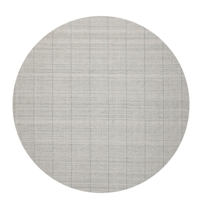 Multi Size Ivory  Gray Color Hand Loomed Flatweave Wool Geometric Oriental Rug
