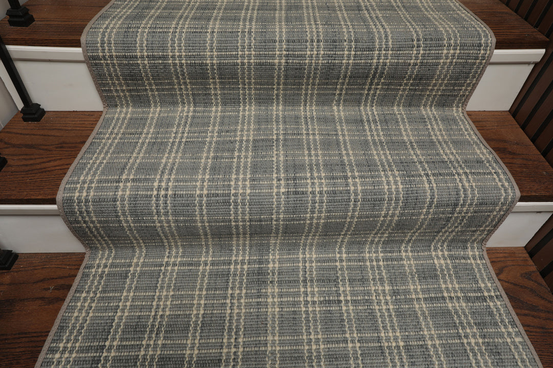 Multi Size Slate Ivory Color Hand Woven Flatweave Wool Modern Oriental Rug