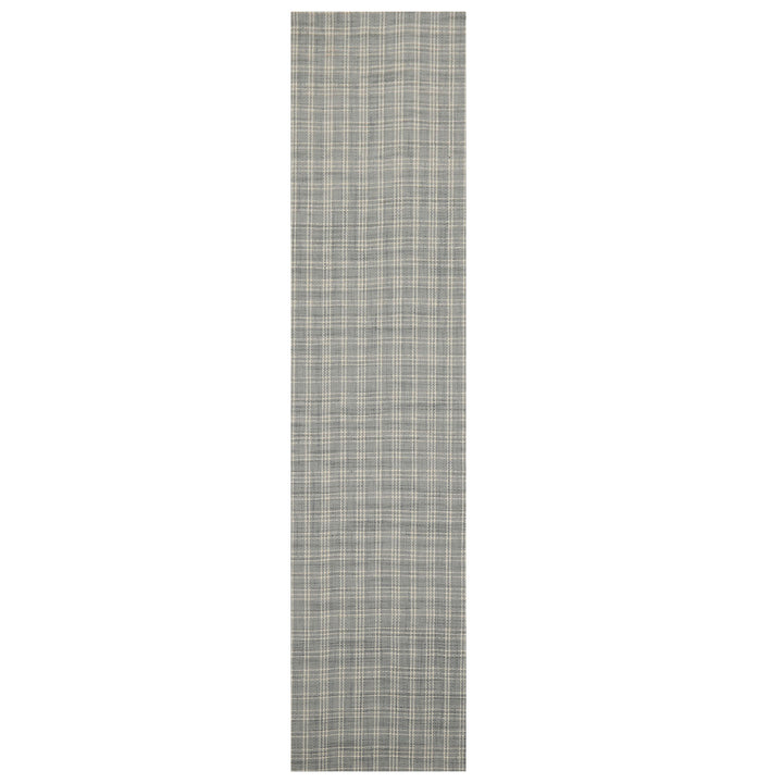 Multi Size Slate Ivory Color Hand Woven Flatweave Wool Modern Oriental Rug
