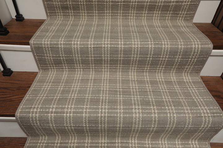 Multi Size Gray Ivory Color Hand Woven Flatweave Wool Modern Oriental Rug